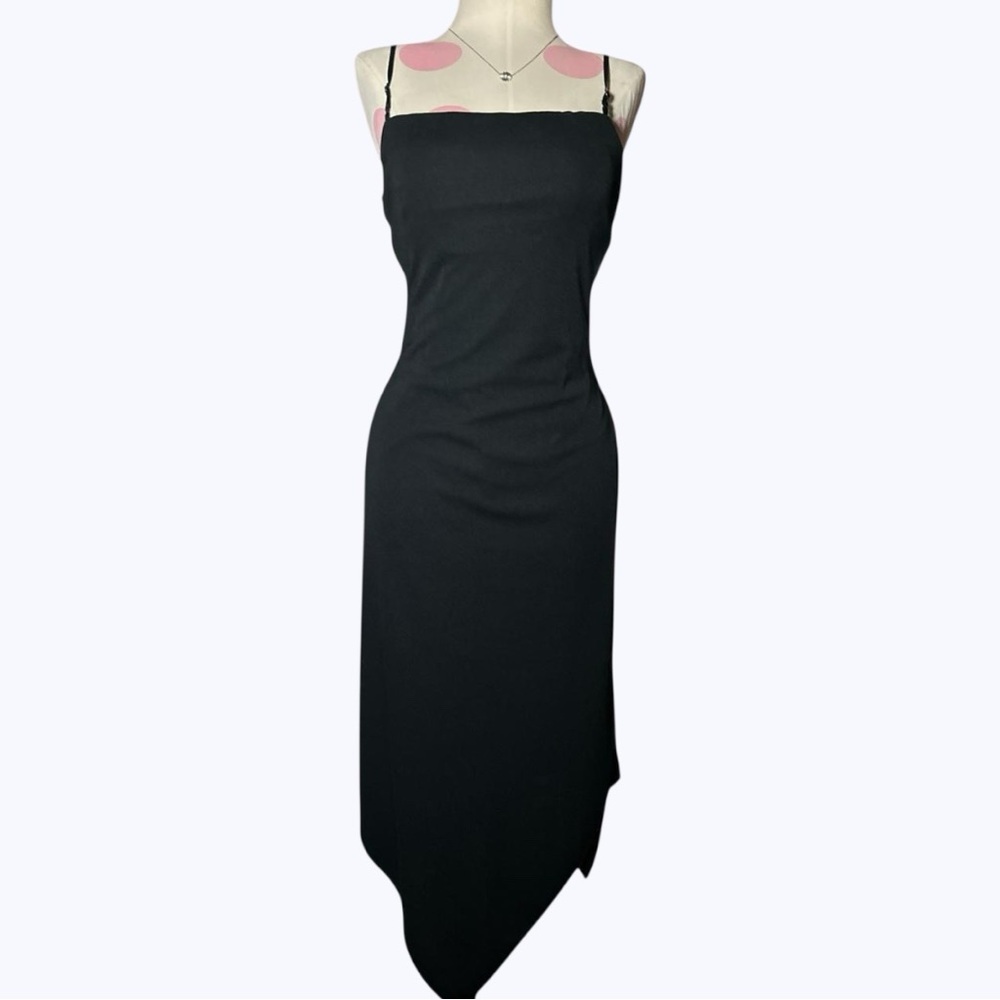Vintage Y2K city triangle dead stock black basic dress